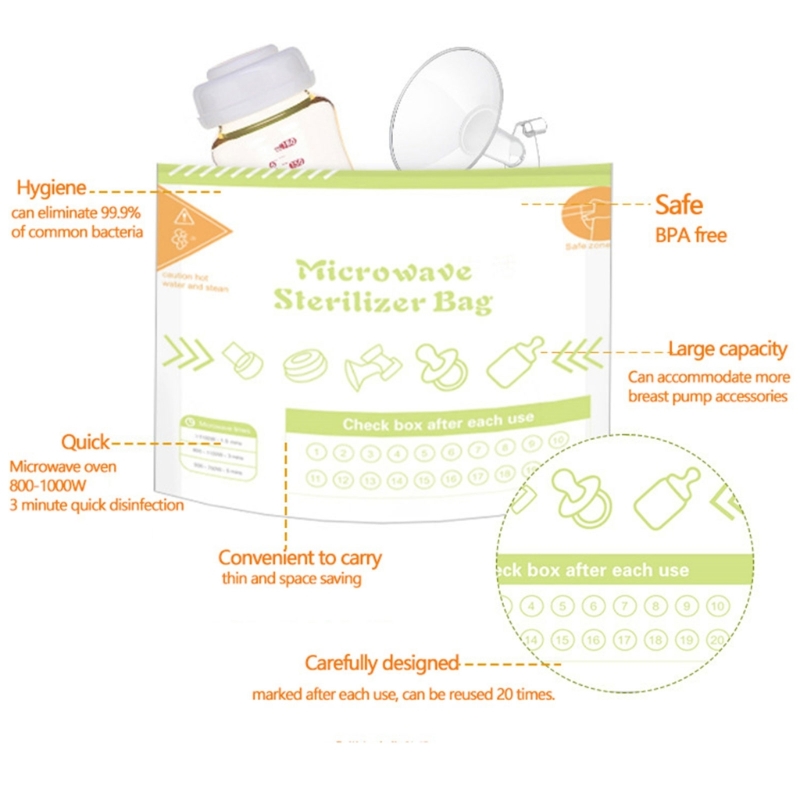 Sacs de stérilisation à vapeur - Zwitsal Baby Products avis et prix
